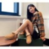 Ugg bottes femmes en peau de mouton laine cheville Mini Brooklyn Châtaigne