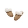 UGG Enfants en peau de mouton pantoufles en laine muffins Châtaigne