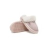 UGG Enfants en peau de mouton pantoufles en laine muffins Rose