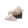 UGG Enfants en peau de mouton pantoufles en laine muffins Rose