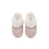 UGG Enfants en peau de mouton pantoufles en laine muffins Rose