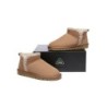 Ugg bottes femmes en peau de mouton laine cheville Mini Brooklyn Châtaigne