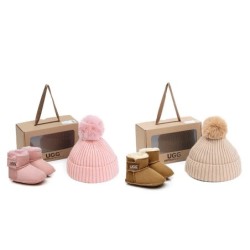 Ugg bébé bottes pom pom haricots coffret cadeau