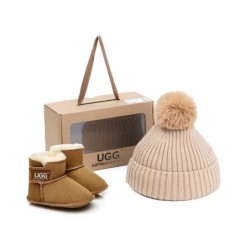 Ugg bébé bottes pom pom haricots coffret cadeau