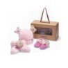 Ugg baby boots coffret cadeau avec laine Bean Bean et écharpe rose