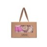 Ugg baby boots coffret cadeau avec laine Bean Bean et écharpe rose