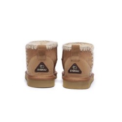 Ugg bottes femmes en peau de mouton laine cheville Mini Brooklyn Châtaigne