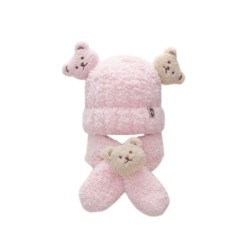 Ugg baby boots coffret cadeau avec laine Bean Bean et écharpe rose