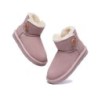 Ugg Mini bottes boutonnées en laine de mouton pour enfants Nolan rose