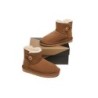 Ugg Mini bottes boutonnées en laine de mouton pour enfants Nolan Châtaigne