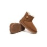 Ugg Mini bottes boutonnées en laine de mouton pour enfants Nolan Châtaigne