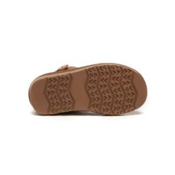 Ugg Mini bottes boutonnées en laine de mouton pour enfants Nolan Châtaigne