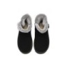 Ugg Mini bottes boutonnées en laine de mouton pour enfants Nolan noir