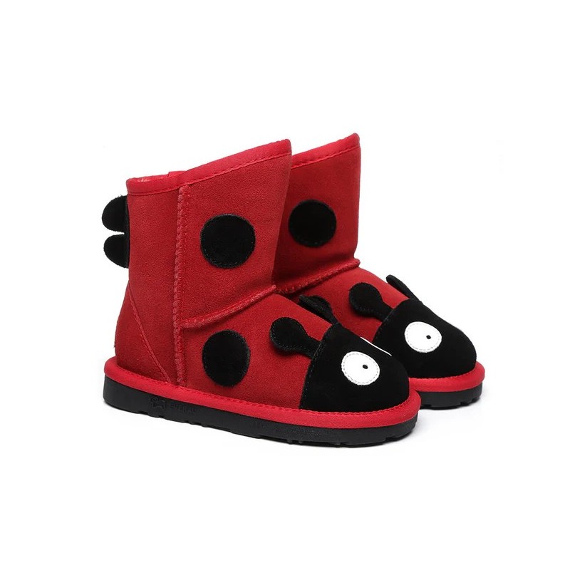 Bottes ugg coccinelle pour enfants