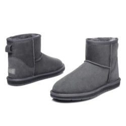 UGG Enfants bottes en laine de mouton Mini Classic gris