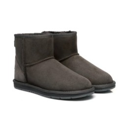 UGG Enfants bottes en laine de mouton Mini Classic chocolat