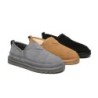 Ugg pantoufles en laine de mouton pour hommes marron