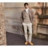 Ugg pantoufles en laine de mouton pour hommes marron