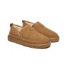 Ugg pantoufles en laine de mouton pour hommes marron