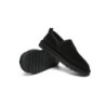 Ugg pantoufles en laine de mouton pour hommes noir