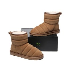 Ugg Mini bottes Puff en laine de mouton Châtaigne