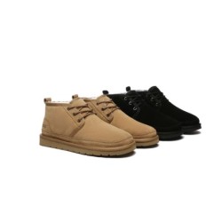 Ugg bottes décontractées en peau de mouton pour hommes Leonard marron