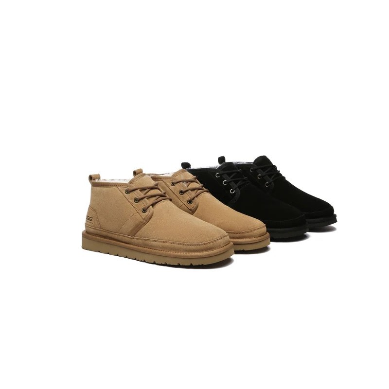 Ugg bottes décontractées en peau de mouton pour hommes Leonard marron