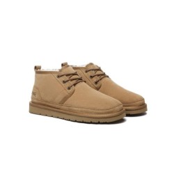 Ugg bottes décontractées en peau de mouton pour hommes Leonard marron