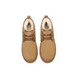 Ugg bottes décontractées en peau de mouton pour hommes Leonard marron