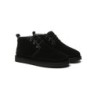 Ugg bottes décontractées en peau de mouton pour hommes Leonard noir