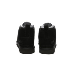 Ugg bottes décontractées en peau de mouton pour hommes Leonard noir