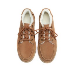 Ugg hommes en peau de mouton lacets cheville mocassins Ryan marron
