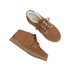 Ugg hommes en peau de mouton lacets cheville mocassins Ryan marron