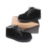 Ugg hommes en peau de mouton lacets cheville mocassins Ryan noir