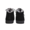 Ugg hommes en peau de mouton lacets cheville mocassins Ryan noir