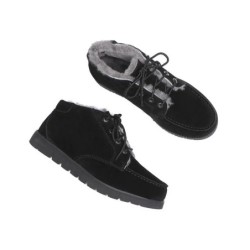 Ugg hommes en peau de mouton lacets cheville mocassins Ryan noir