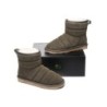 Ugg Mini bottes Puff en laine de mouton Vert armée