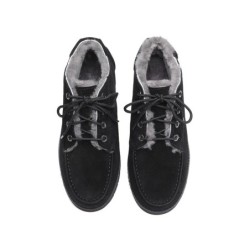Ugg hommes en peau de mouton lacets cheville mocassins Ryan noir