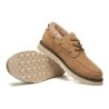 Everau hommes en peau de mouton mocassins à lacets Trekker brun