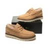 Everau hommes en peau de mouton mocassins à lacets Trekker brun