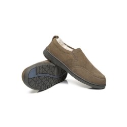Ugg pantoufles homme en laine de mouton Dino châtaigne