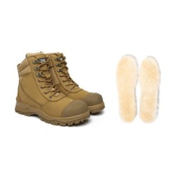 Ugg hommes lacets zip steelhead laine semelle intérieure bottes de sécurité de travail Leo