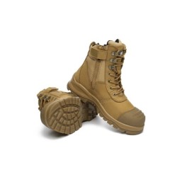 Ugg hommes lacets zip steelhead laine semelle intérieure bottes de sécurité de travail Leo