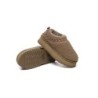 Ugg pantoufles en peau de mouton laine peluche plateforme cheville Madge marron