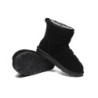 Ugg Mini bottes Puff en laine de mouton Noir