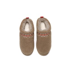 Ugg pantoufles en peau de mouton laine peluche plateforme cheville Madge marron