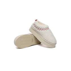 Ugg pantoufles en peau de mouton laine peluche plateforme cheville Madge sable