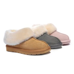 Ugg sandales en peau de mouton et laine marron