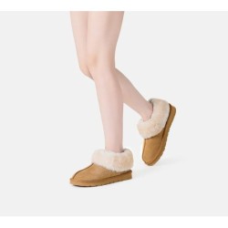 Ugg sandales en peau de mouton et laine marron