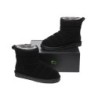 Ugg Mini bottes Puff en laine de mouton Noir